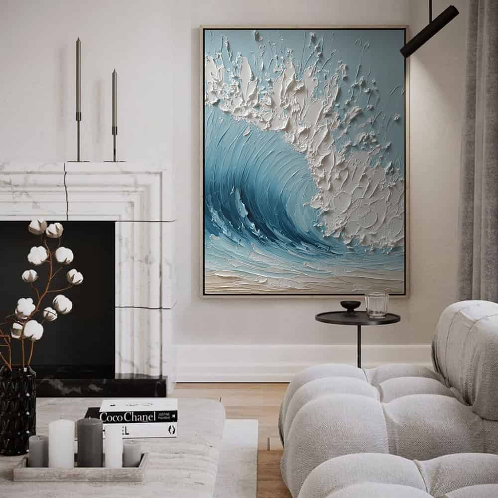 SEA & BEACH ART "CERULEAN CURVE"