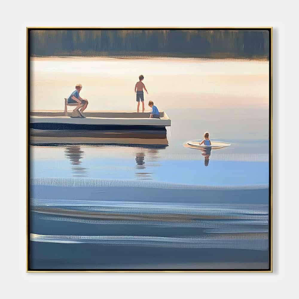 SEA & BEACH ART "LAKEHOUSE MEMORY"