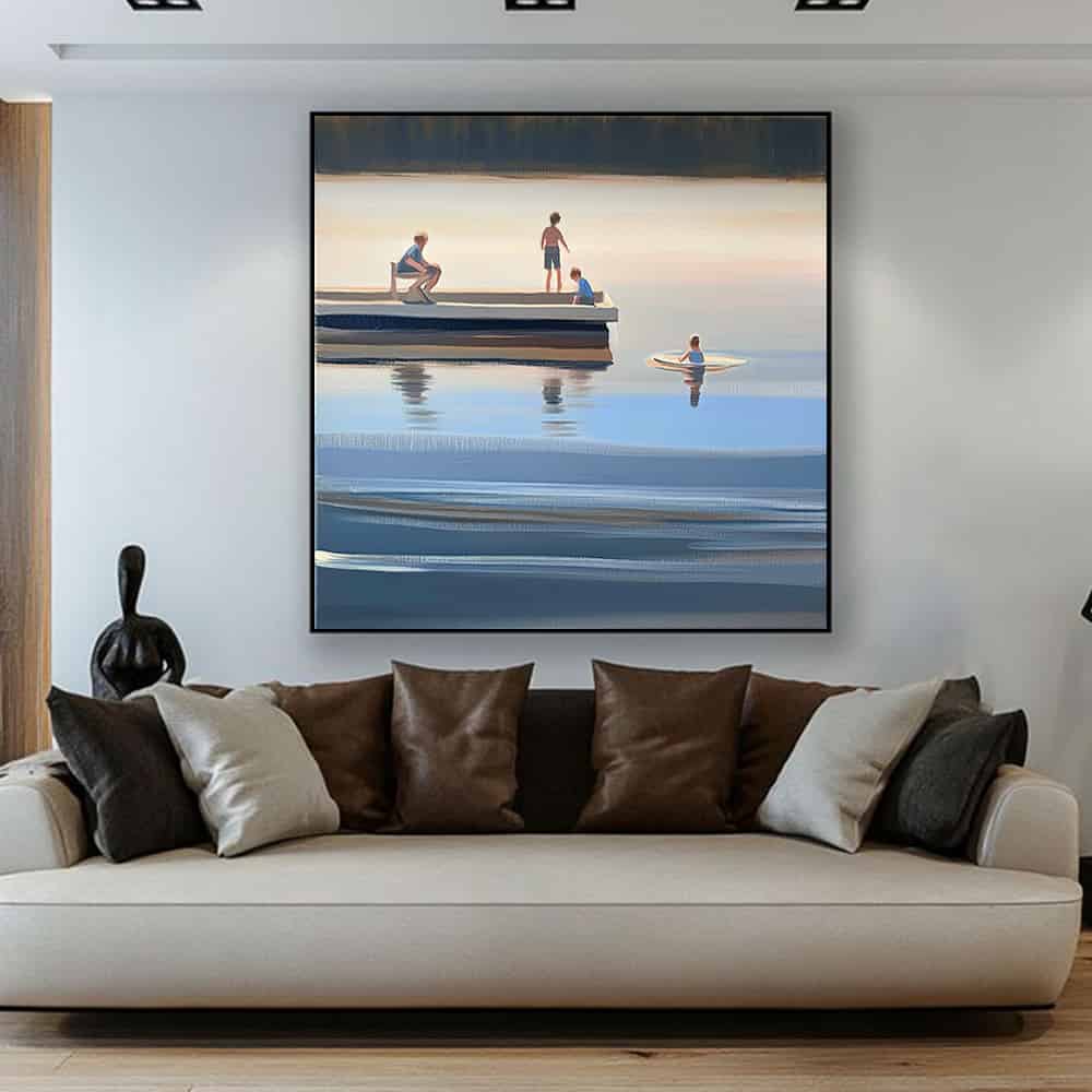 SEA & BEACH ART "LAKEHOUSE MEMORY"