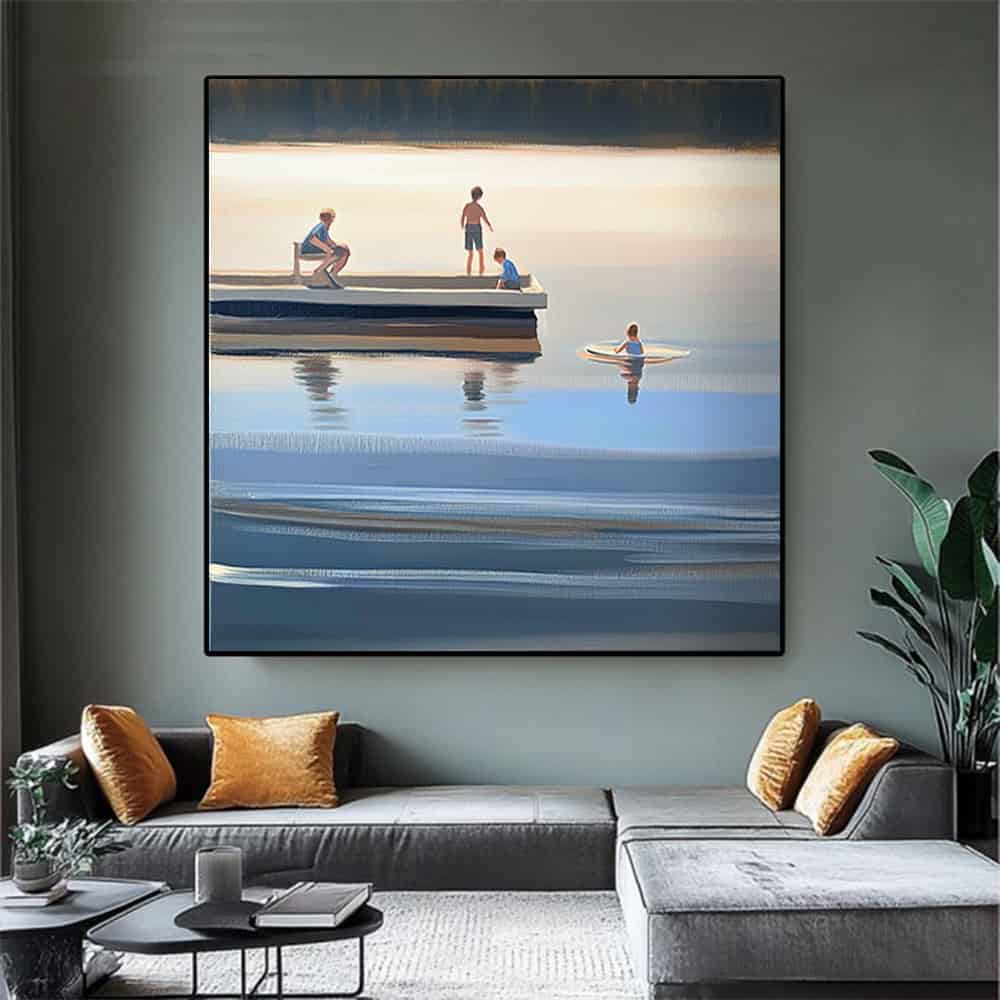 SEA & BEACH ART "LAKEHOUSE MEMORY"