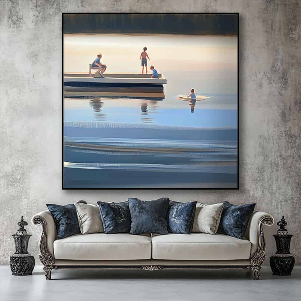 SEA & BEACH ART "LAKEHOUSE MEMORY"