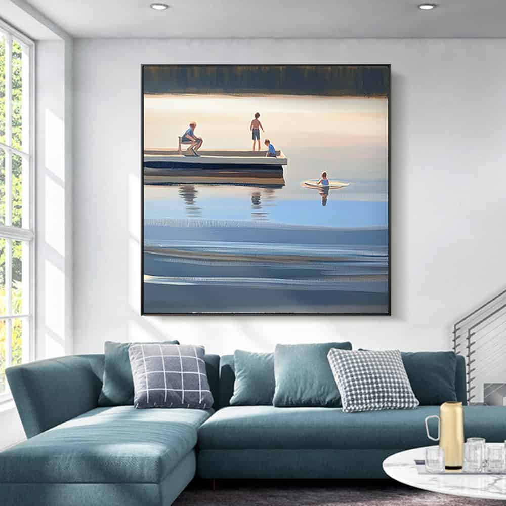 SEA & BEACH ART "LAKEHOUSE MEMORY"
