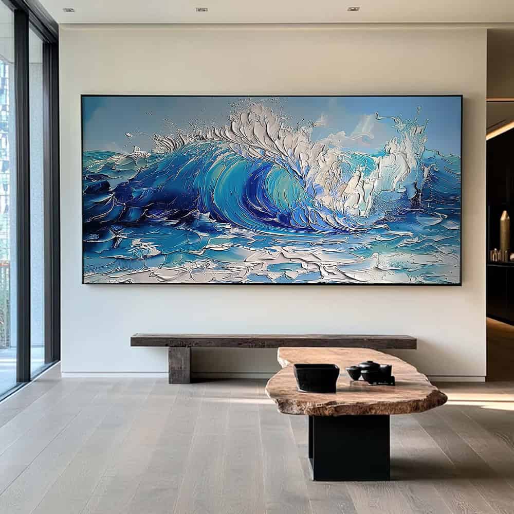 SEA & BEACH ART "SAPPHIRE BREAKER"
