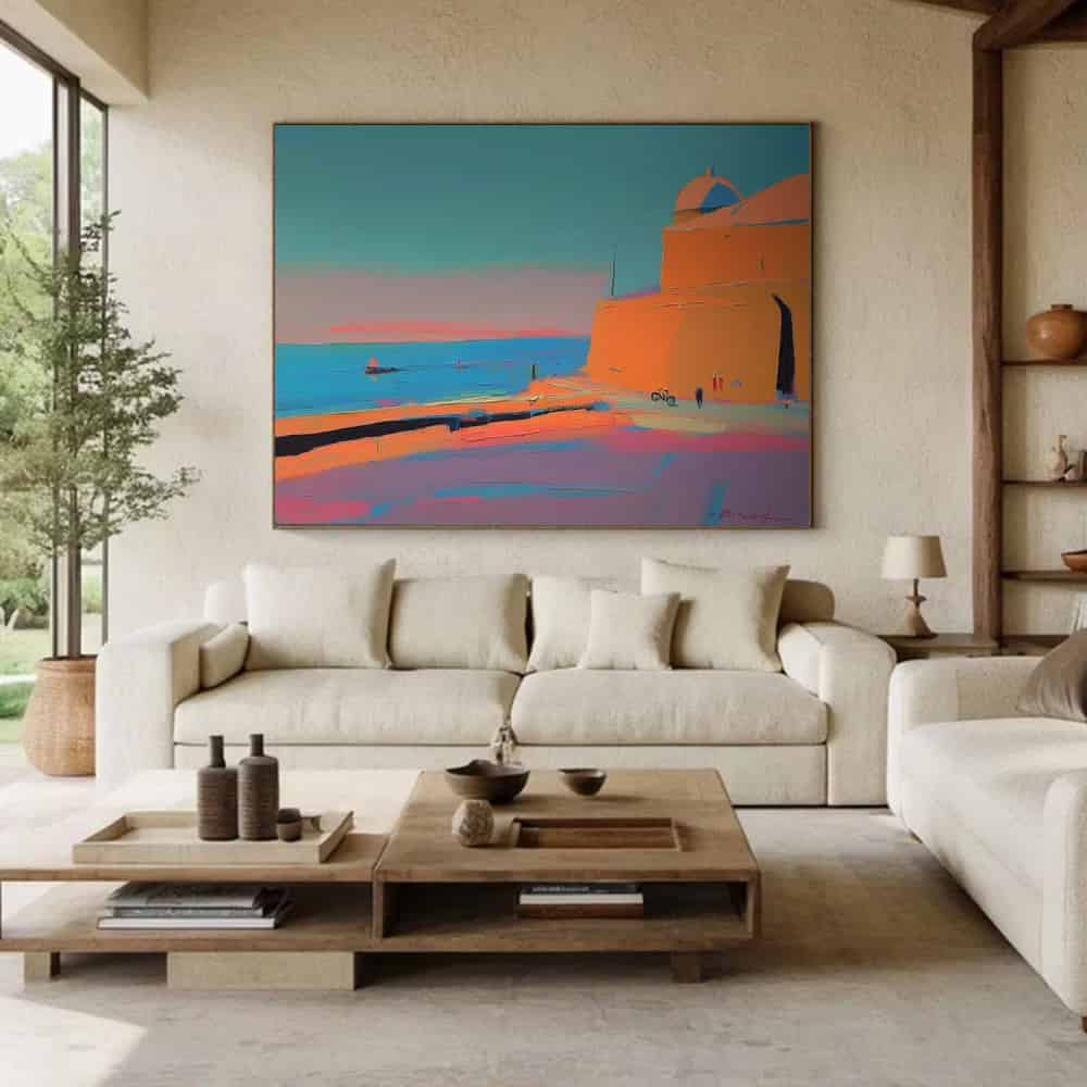 SUMMER BEACH ART "COASTAL GLOW"