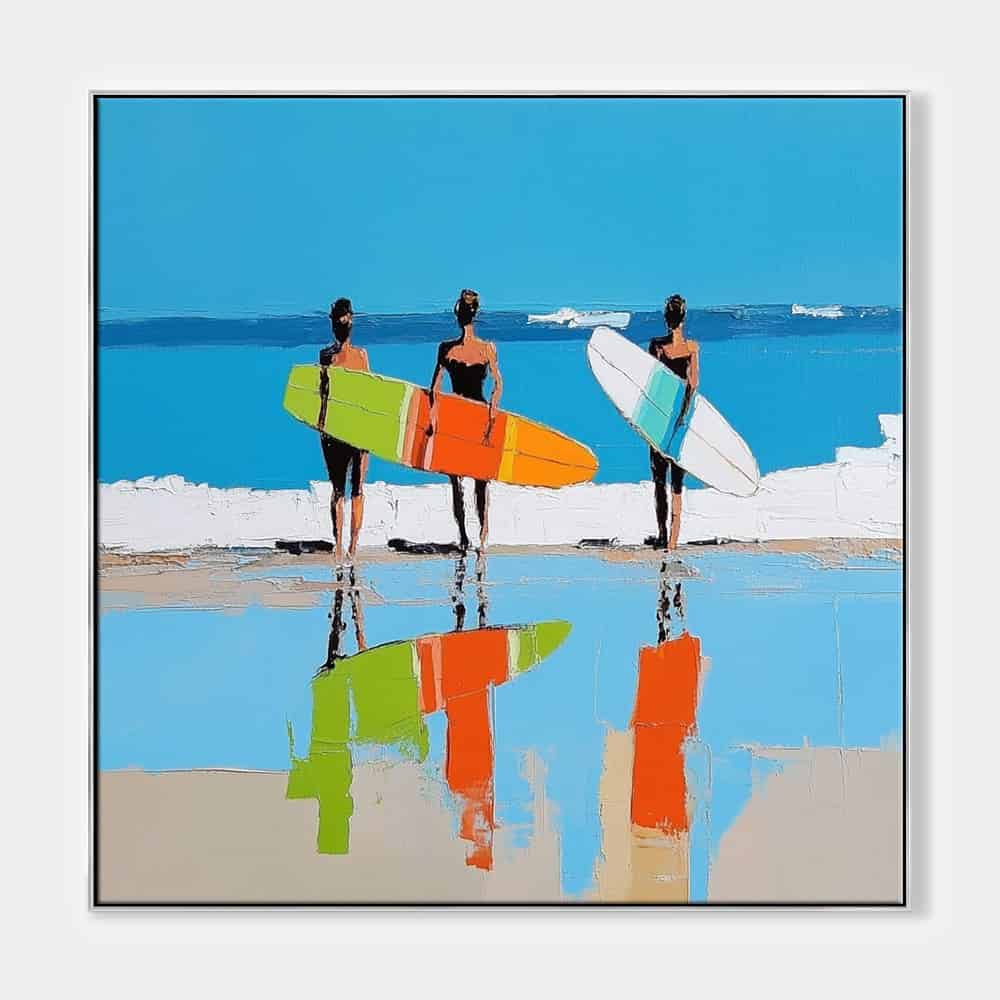 SUMMER BEACH ART "SHORELINE ECHOES"