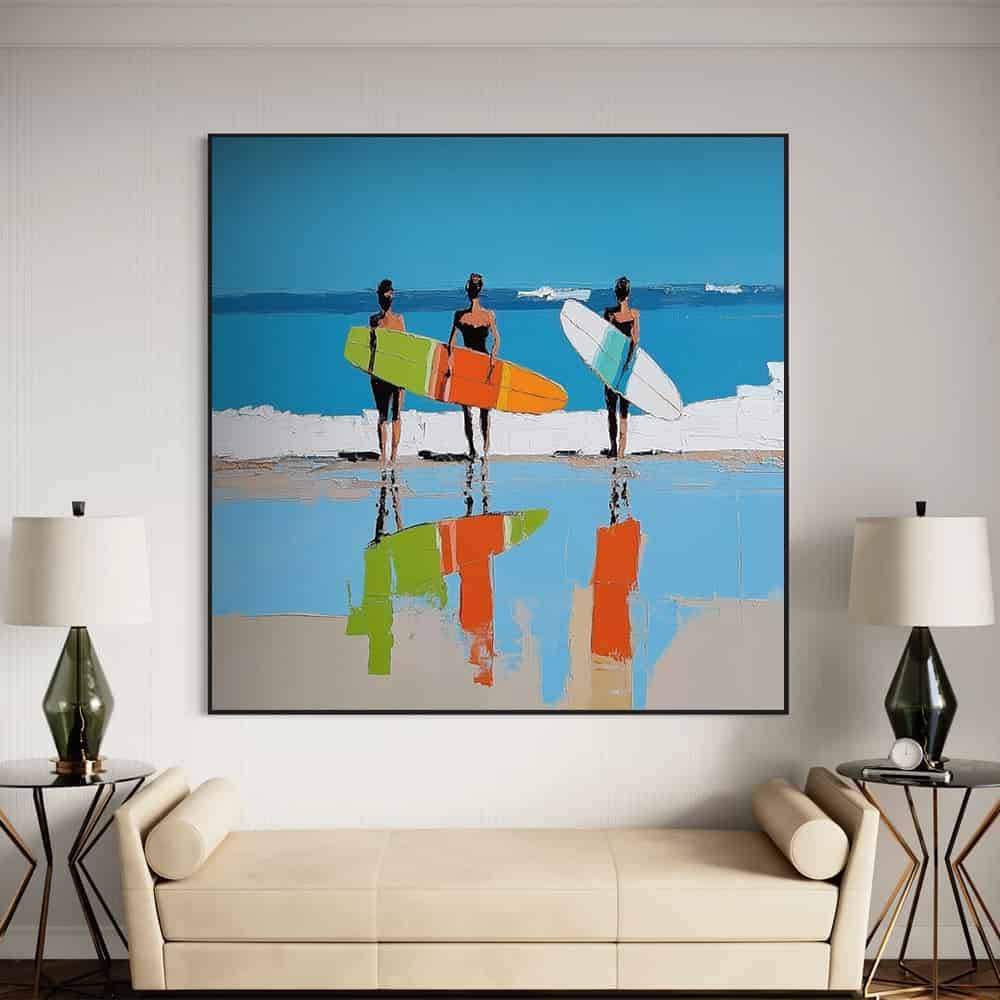 SUMMER BEACH ART "SHORELINE ECHOES"