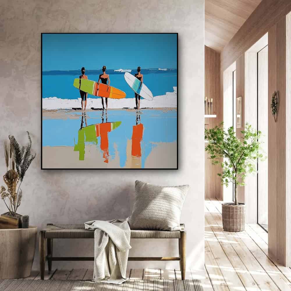 SUMMER BEACH ART "SHORELINE ECHOES"