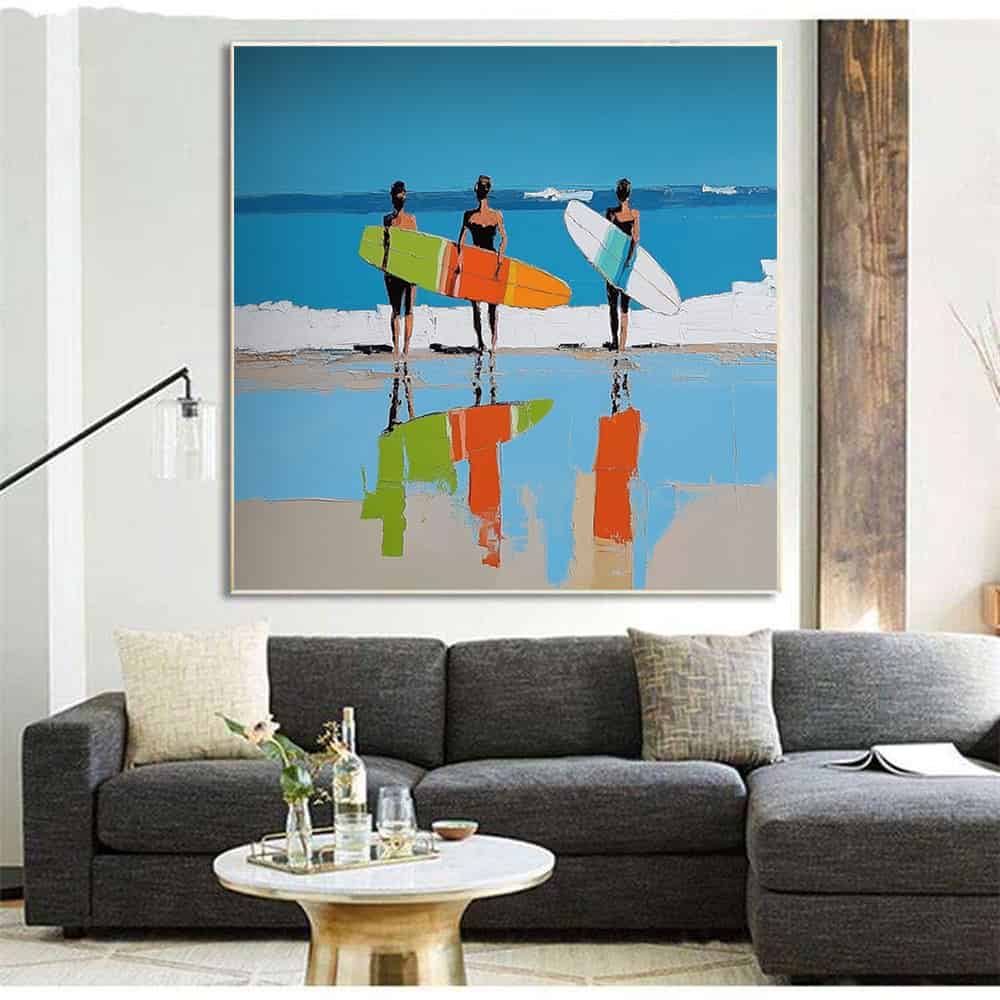 SUMMER BEACH ART "SHORELINE ECHOES"