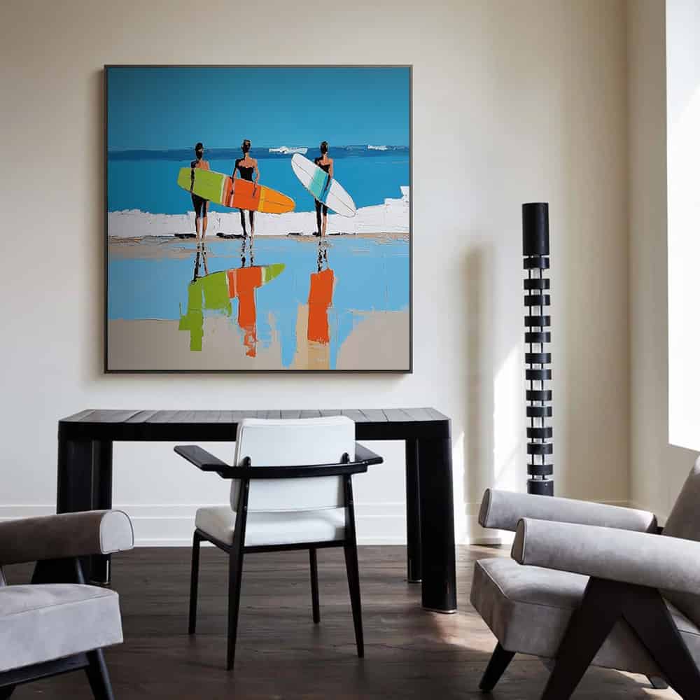 SUMMER BEACH ART "SHORELINE ECHOES"