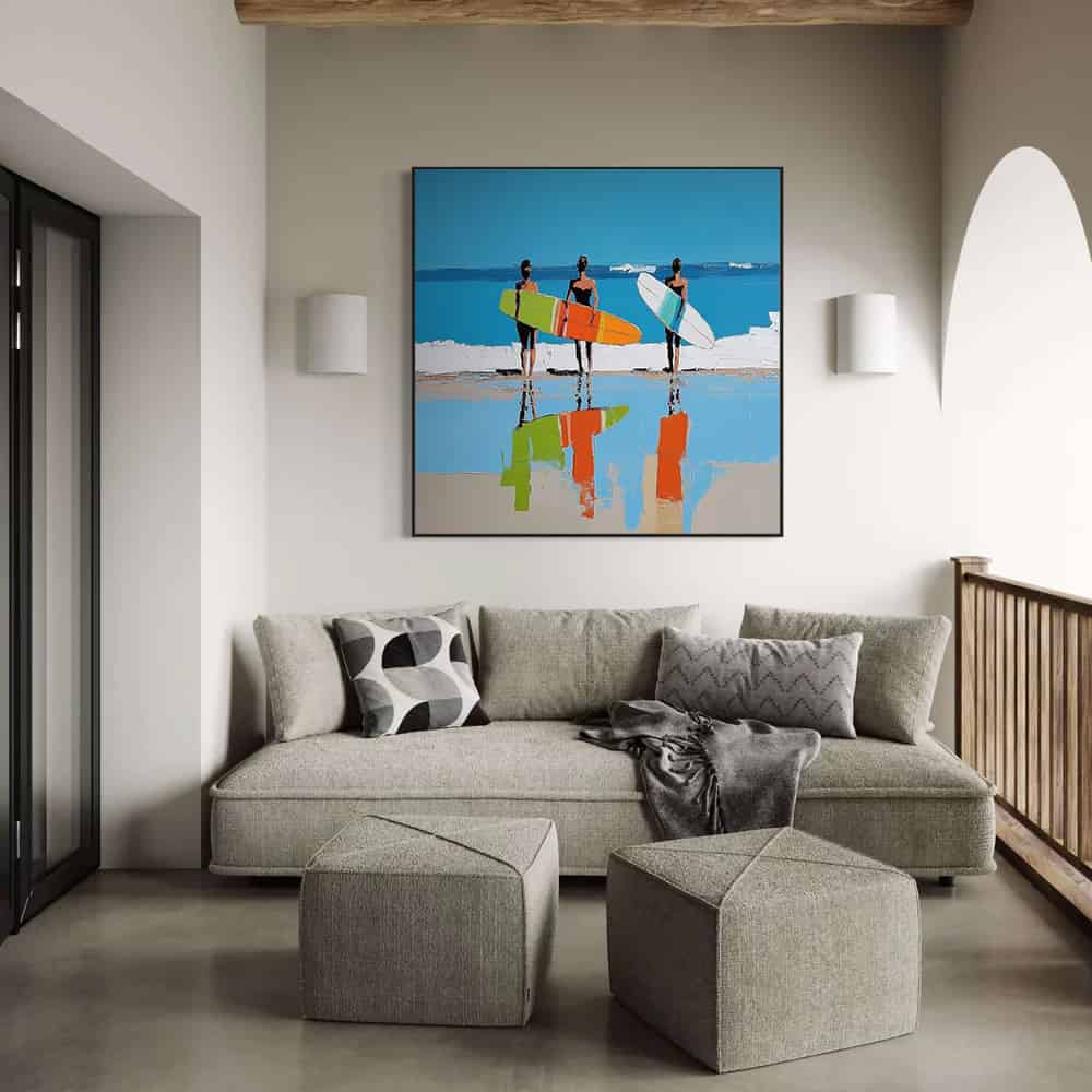 SUMMER BEACH ART "SHORELINE ECHOES"