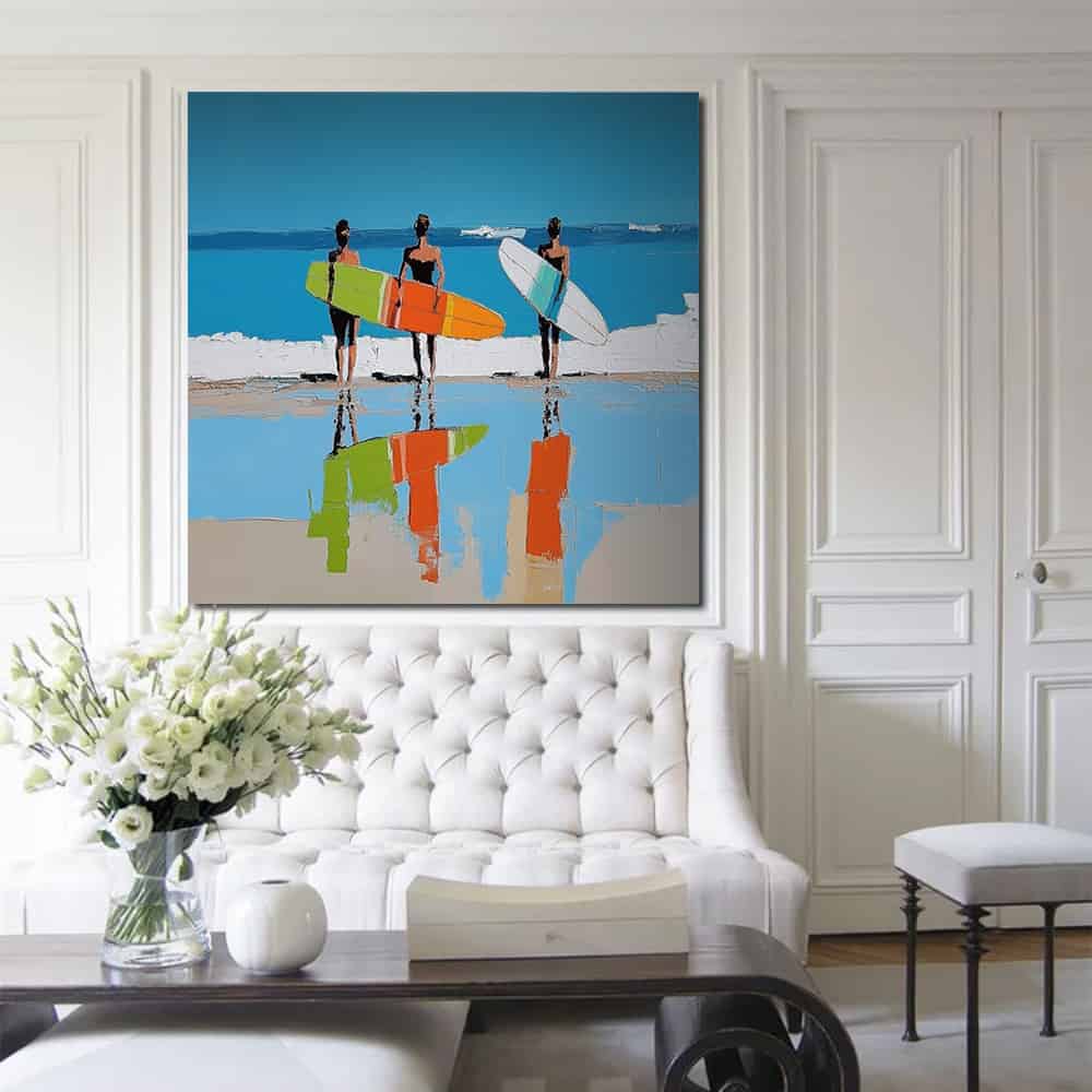 SUMMER BEACH ART "SHORELINE ECHOES"