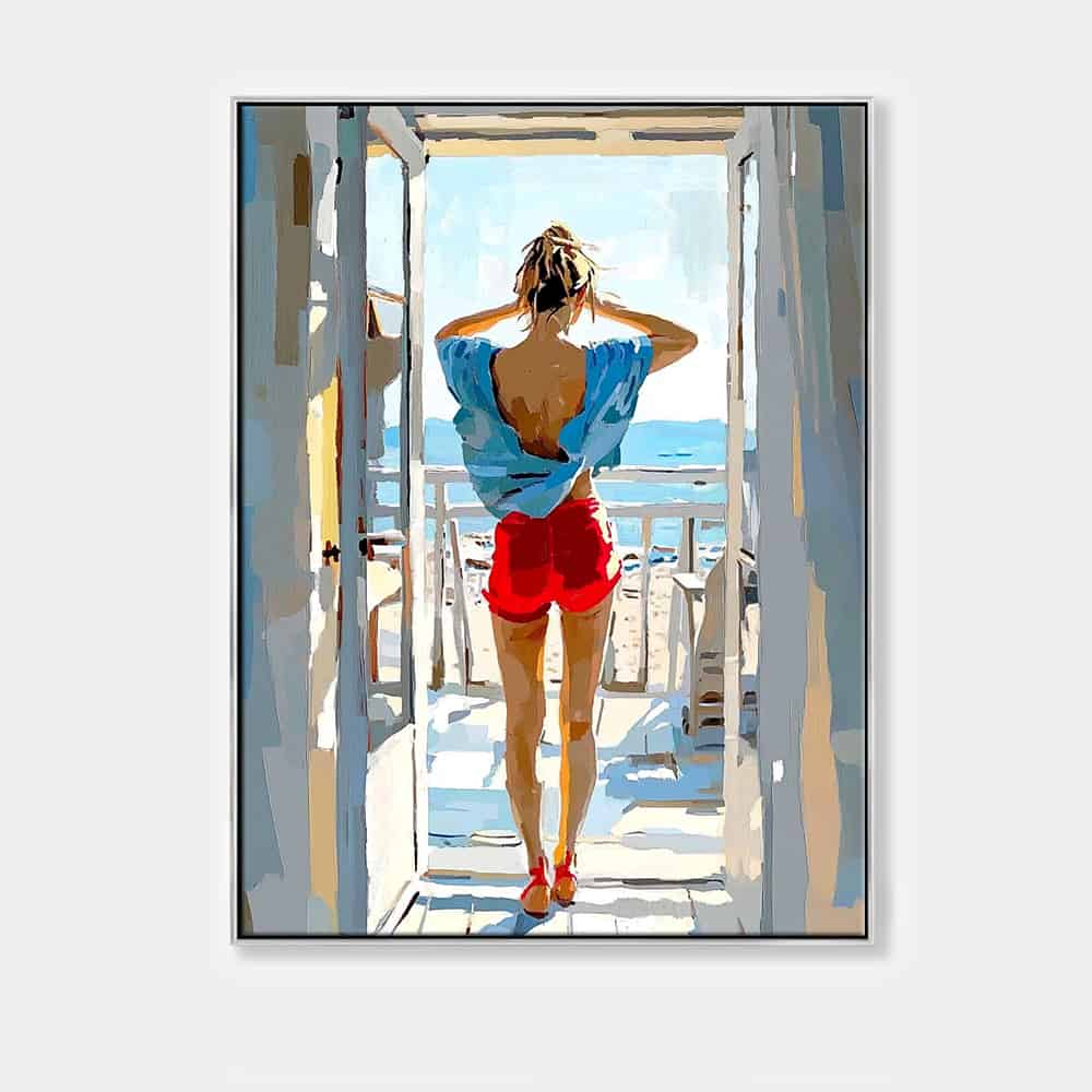 SUMMER BEACH ART "SUMMER'S THRESHOLD"