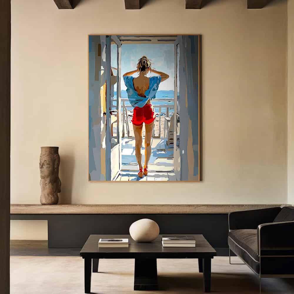 SUMMER BEACH ART "SUMMER'S THRESHOLD"