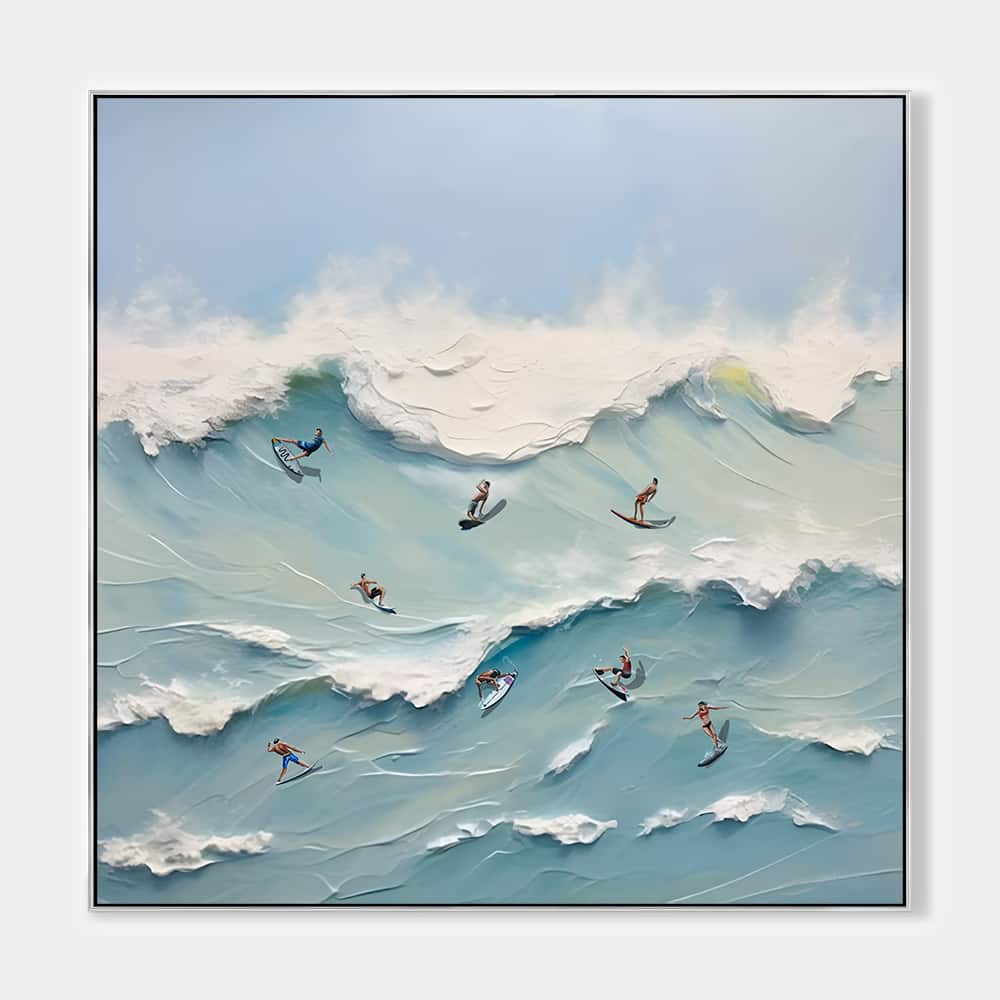 SUMMER BEACH ART "THE WAVE PARTY"