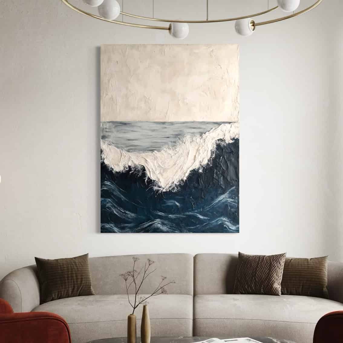 SEA & BEACH ART "ROUGH WATERS"
