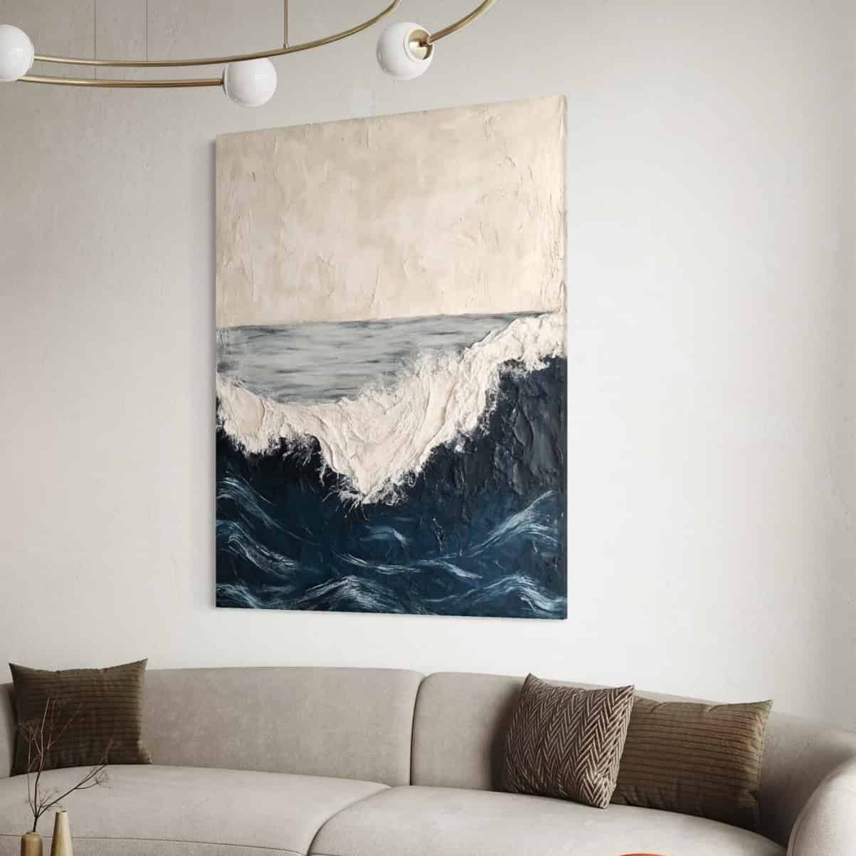 SEA & BEACH ART "ROUGH WATERS"
