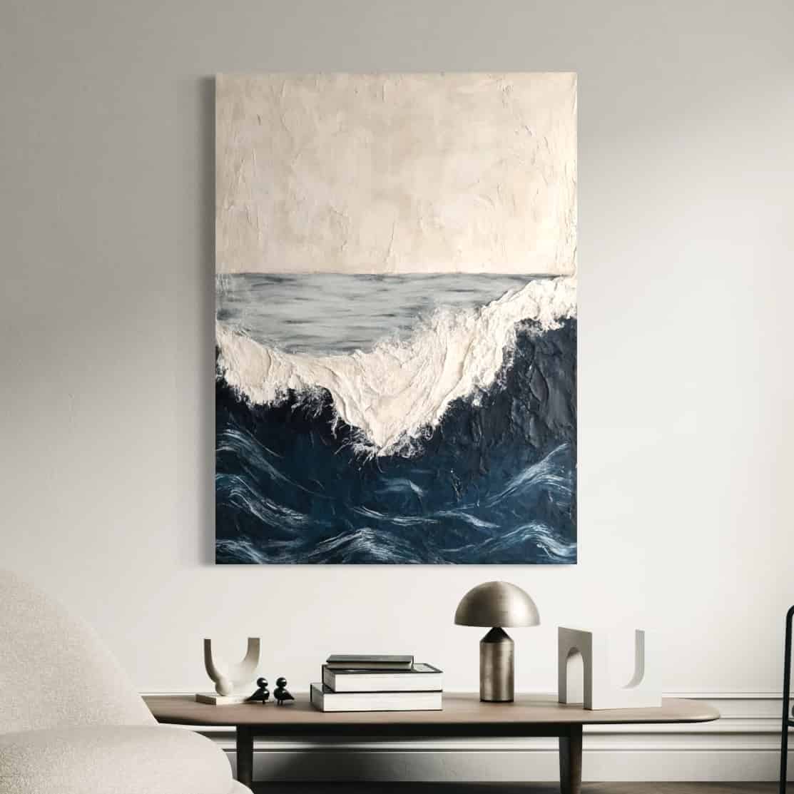 SEA & BEACH ART "ROUGH WATERS"
