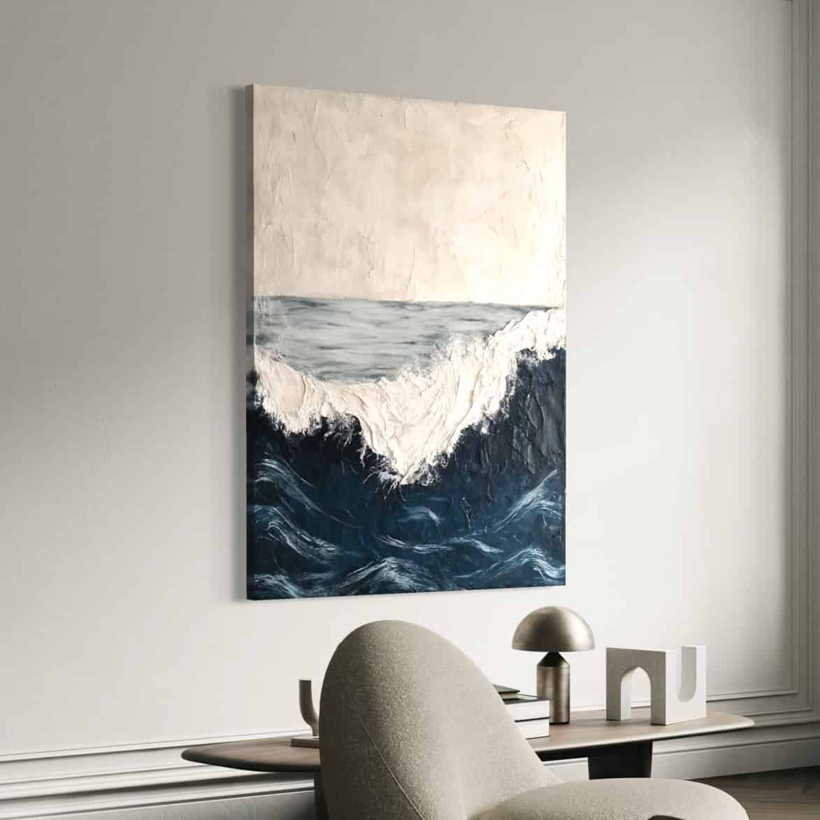 SEA & BEACH ART "ROUGH WATERS"