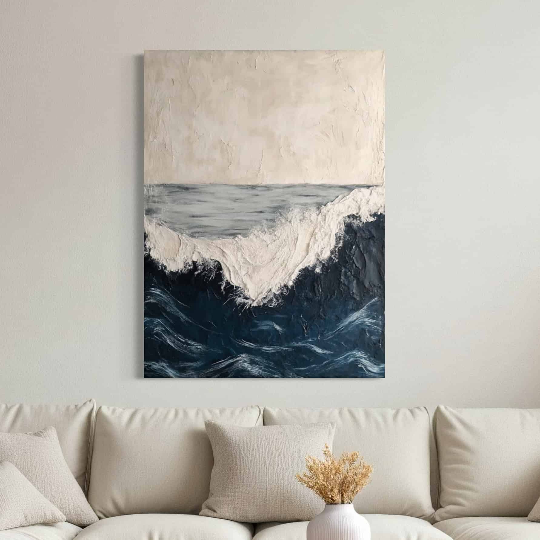SEA & BEACH ART "ROUGH WATERS"
