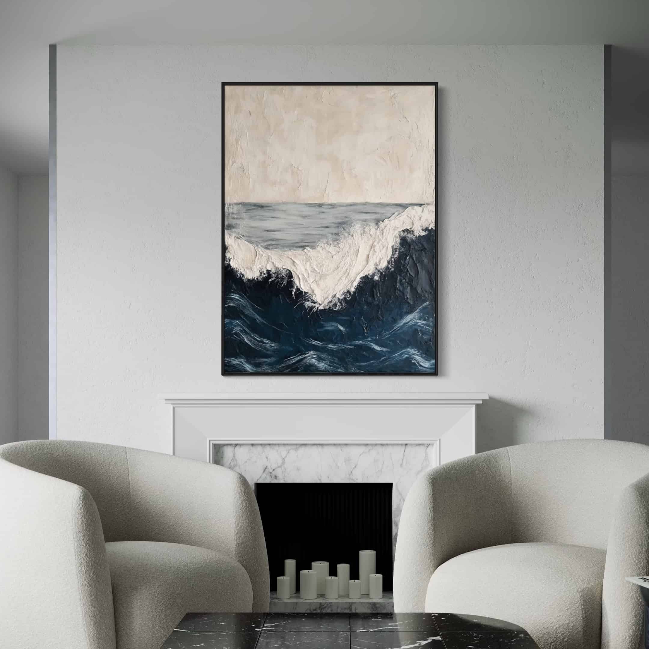 SEA & BEACH ART "ROUGH WATERS"