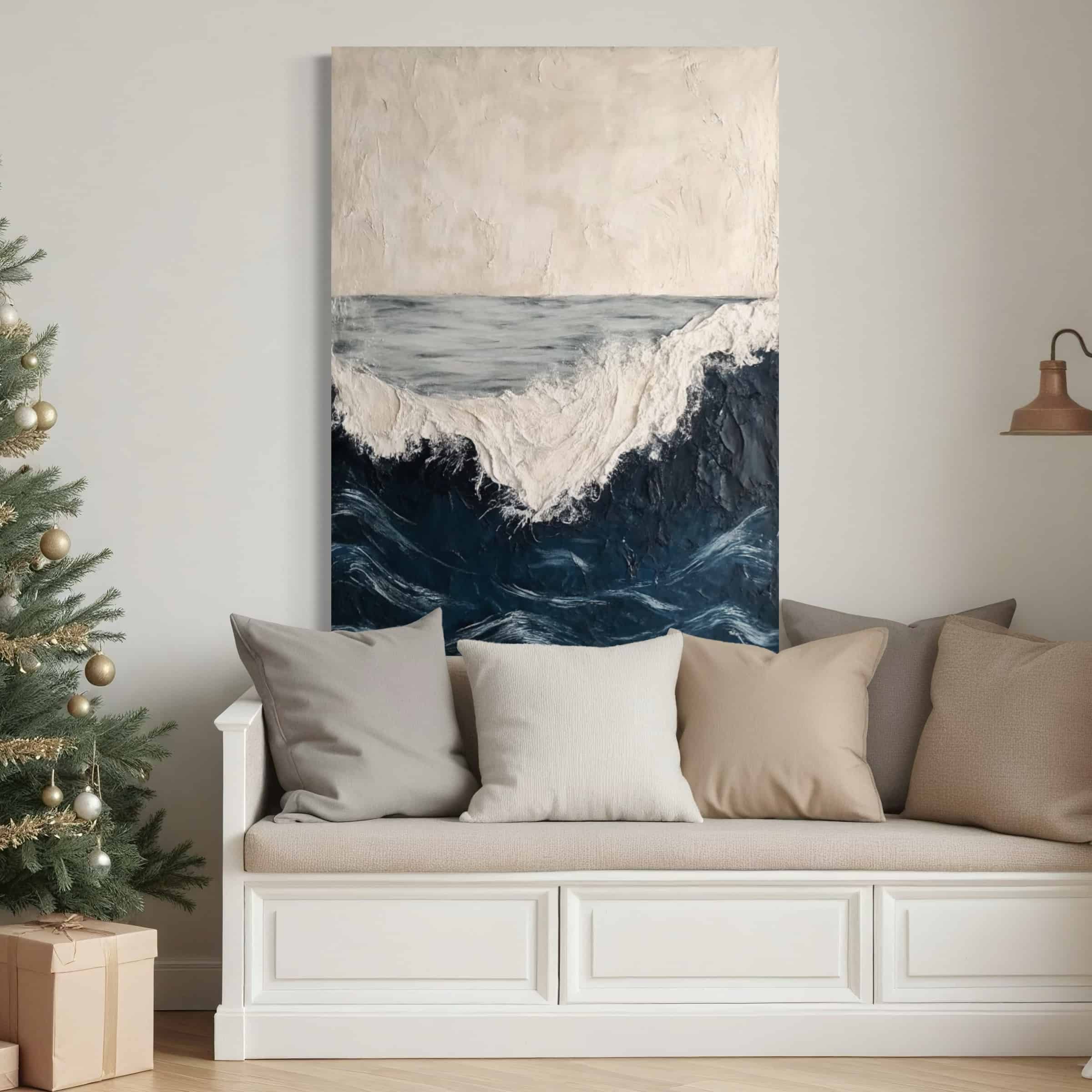 SEA & BEACH ART "ROUGH WATERS"