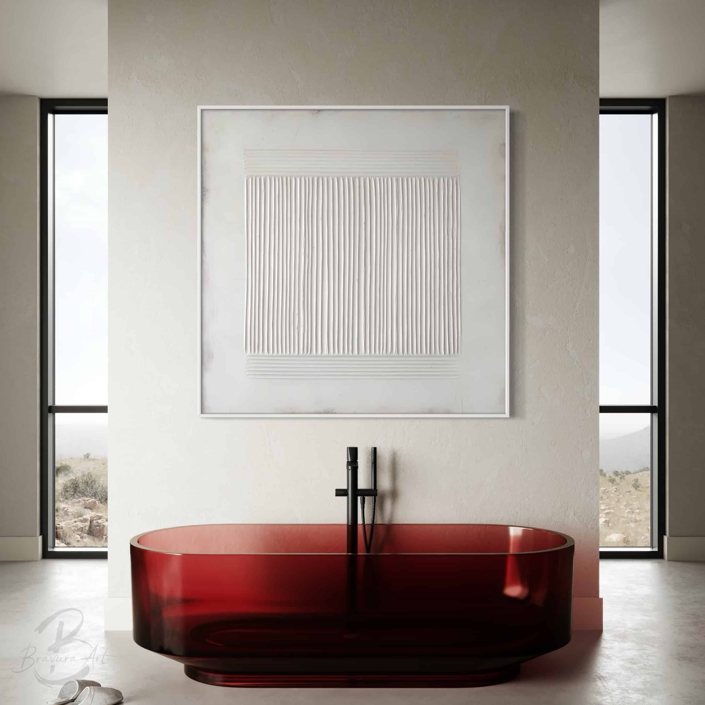 WABI SABI WALL ART "WHITE RHYTHM"