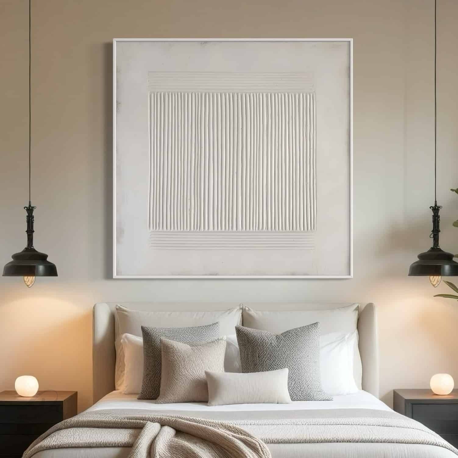 WABI SABI WALL ART "WHITE RHYTHM"