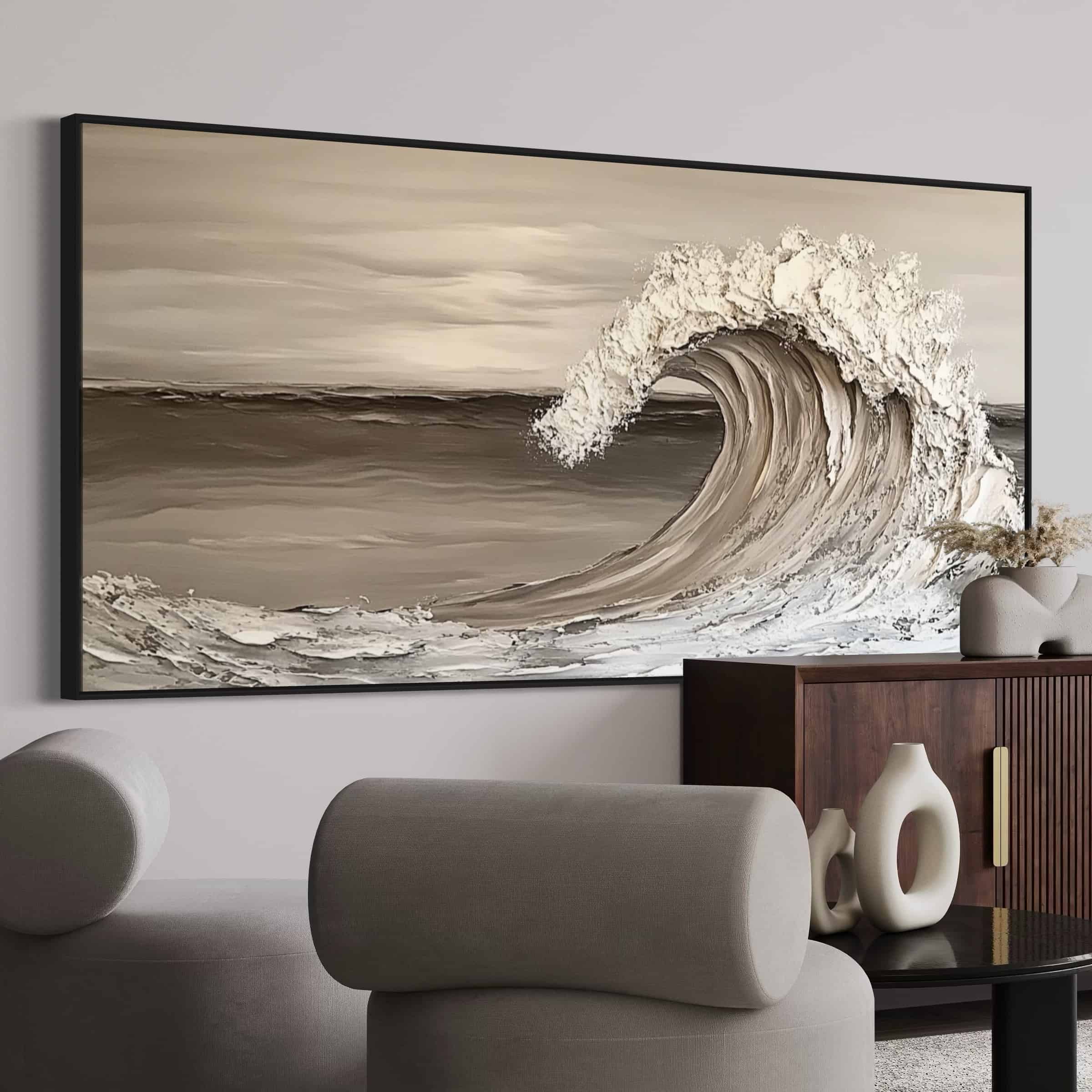 SEA & BEACH ART "STORMY BREAK"