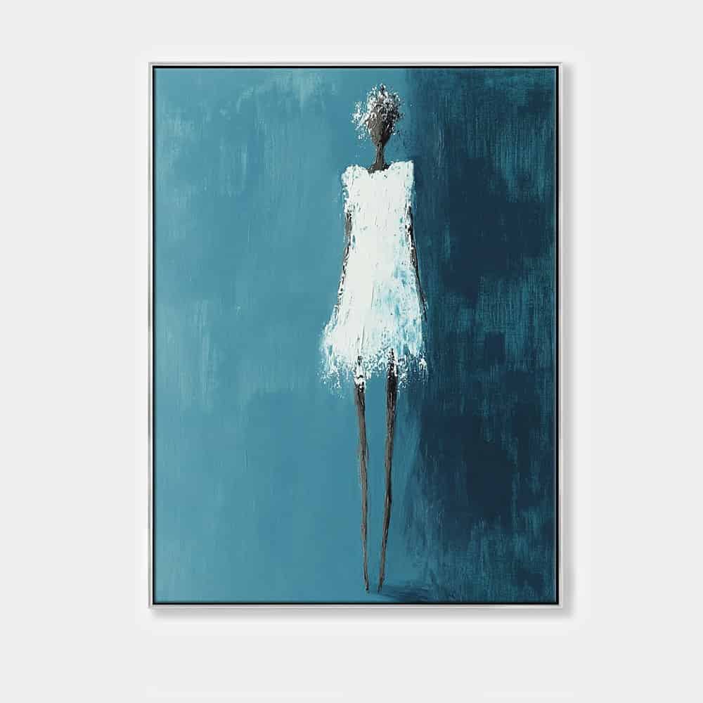 TRANSITIONAL ART "BLUE REVERIE"