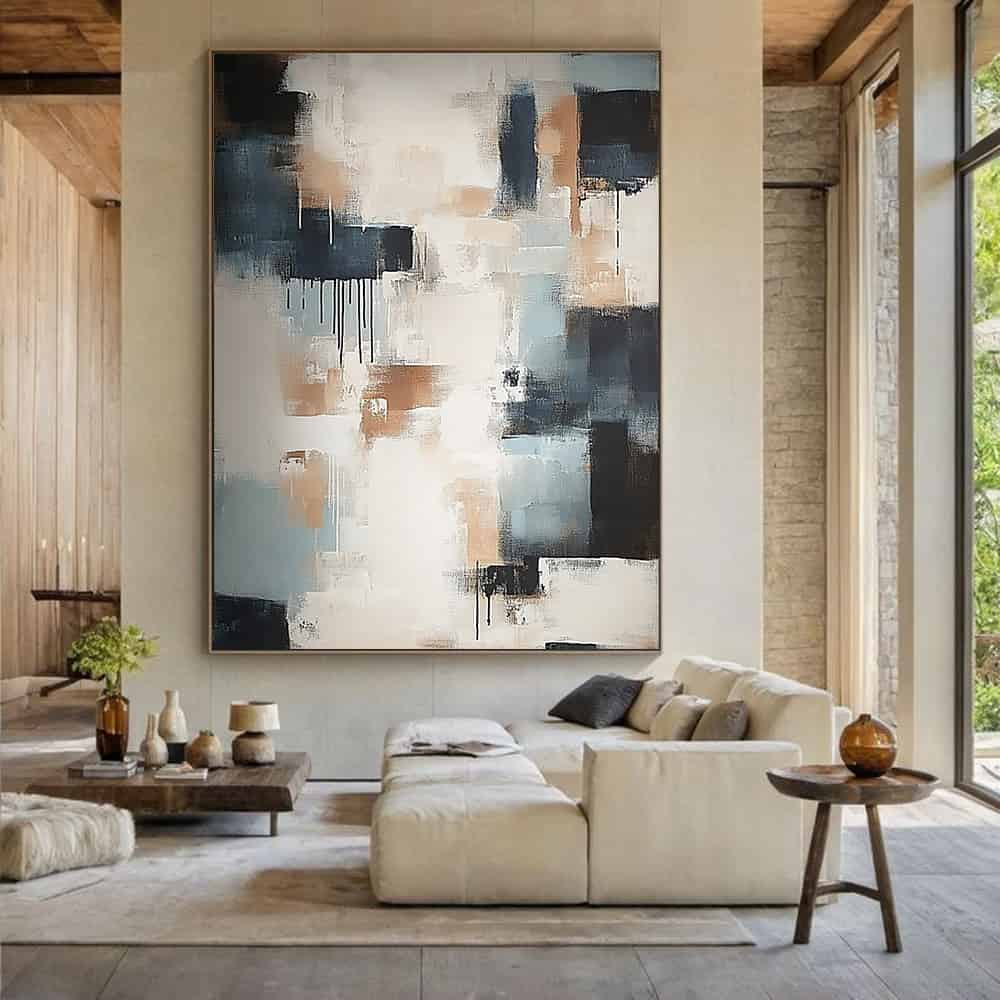 TRANSITIONAL ART "CONCRETE TEARS"