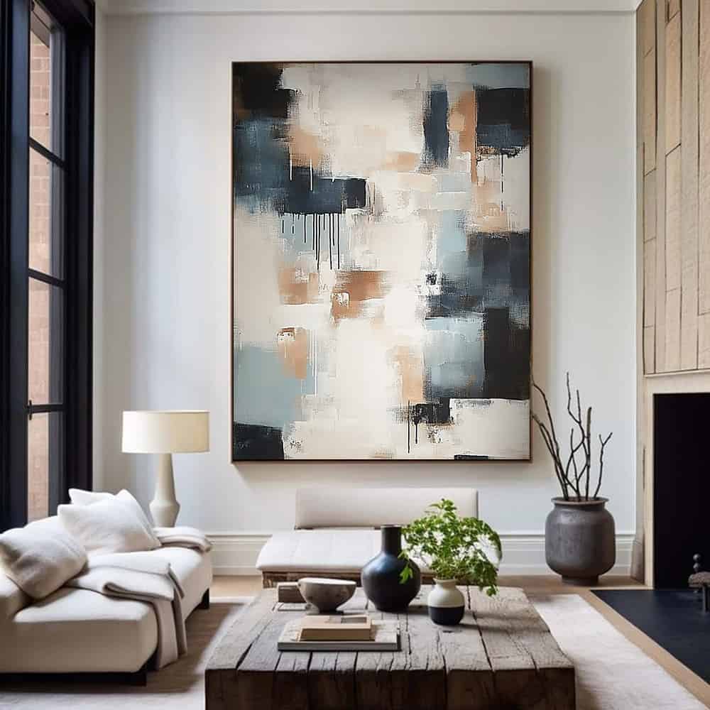 TRANSITIONAL ART "CONCRETE TEARS"