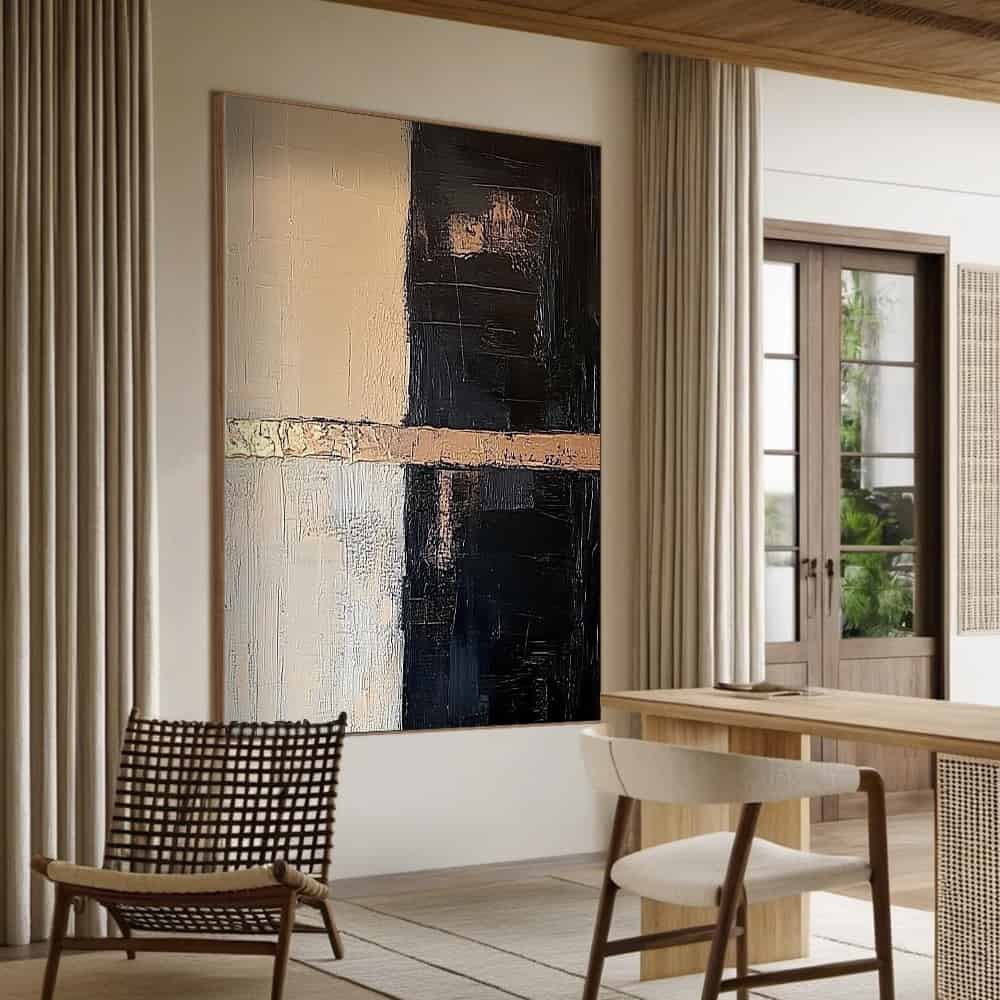 TRANSITIONAL ART "GILDED SEAM"