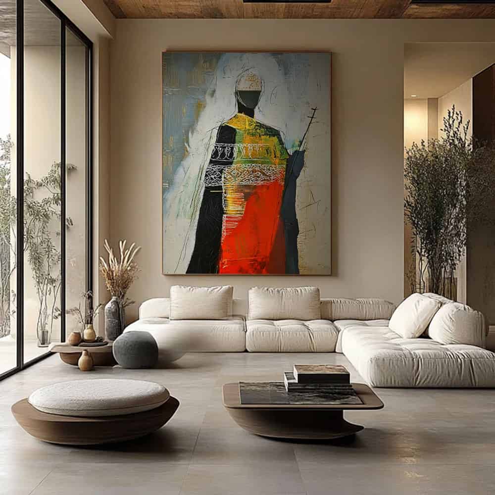TRANSITIONAL ART "SACRED GUARDIAN"