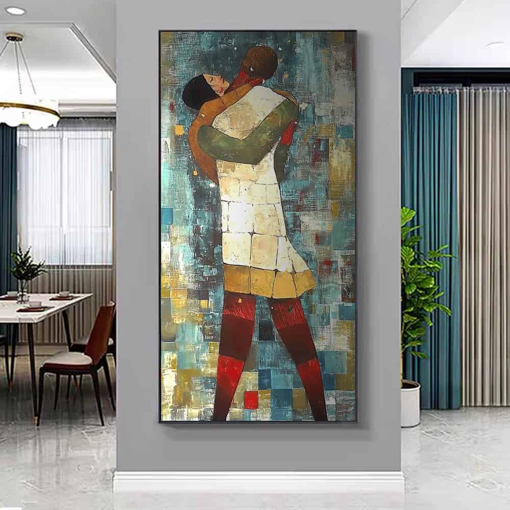 COLOR ABSTRACT ART "ETERNAL EMBRACE"