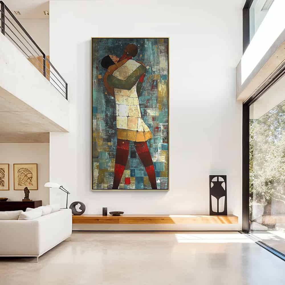 COLOR ABSTRACT ART "ETERNAL EMBRACE"