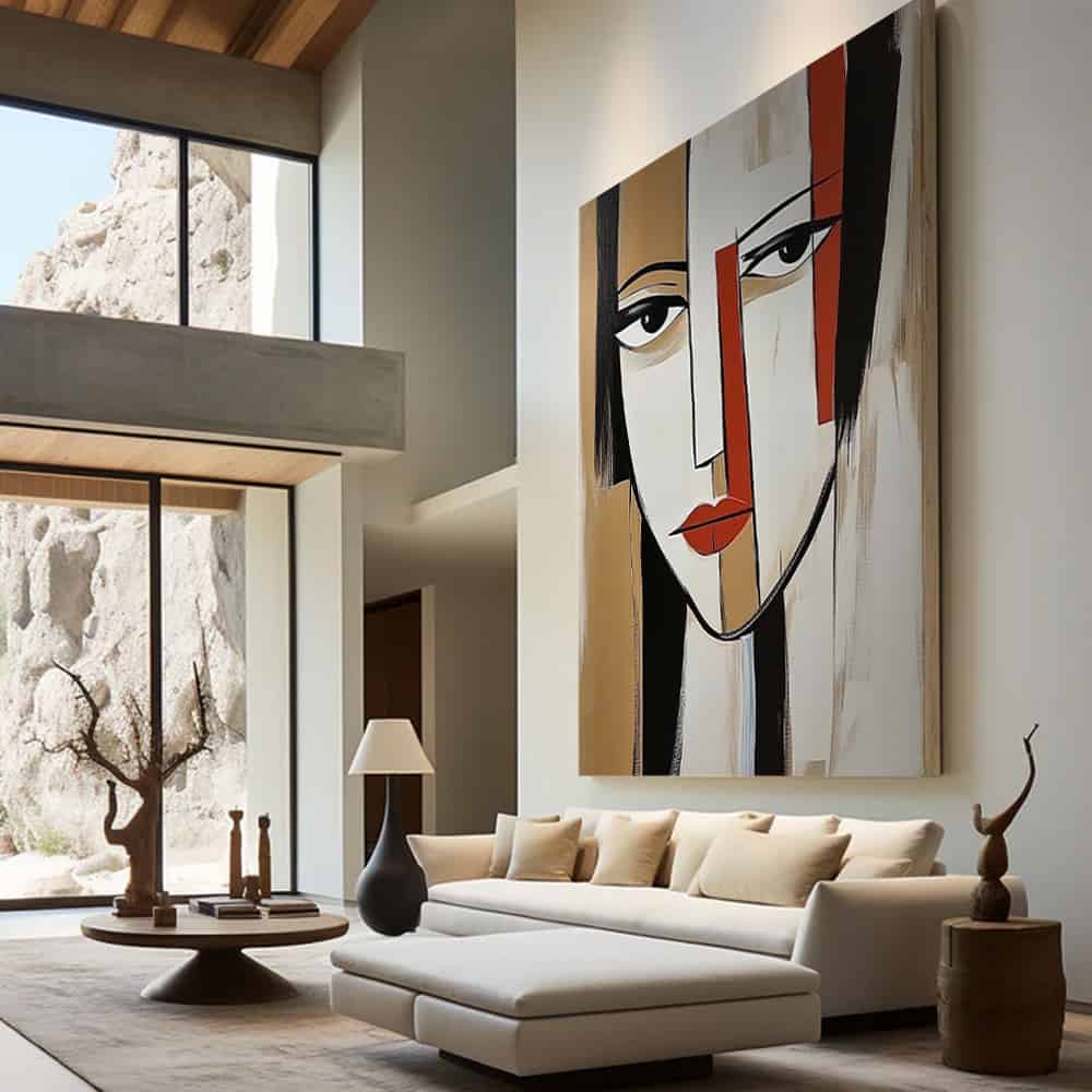 TRANSITIONAL ART "THE MODERN MASK"