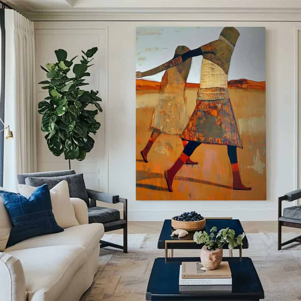 TRANSITIONAL ART "THE WANDERERS"
