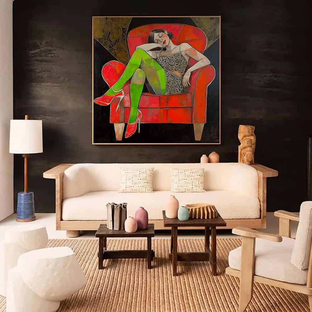TRANSITIONAL ART "VELVET REVERIE"