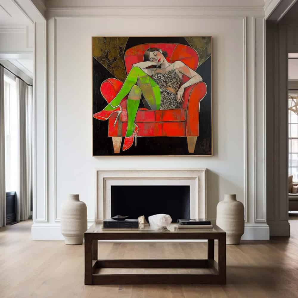 TRANSITIONAL ART "VELVET REVERIE"