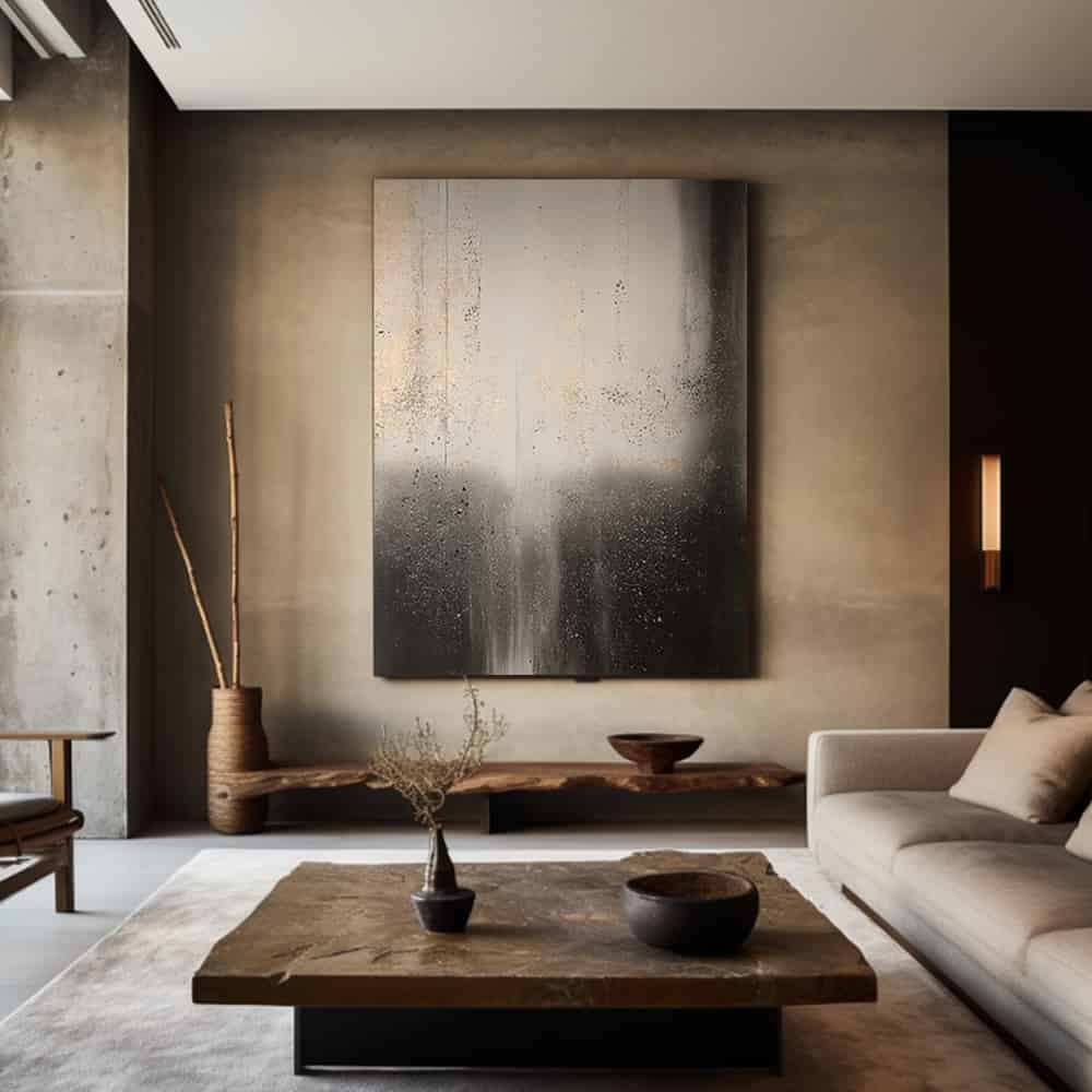 WABI SABI WALL ART "ASHEN VEIL"