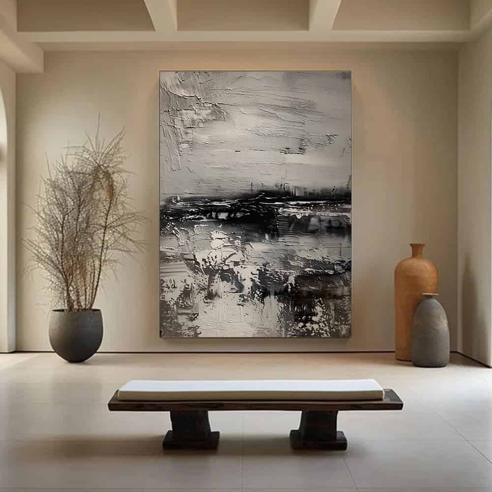 WABI SABI WALL ART "ECHOES OF A FROZEN SEA"