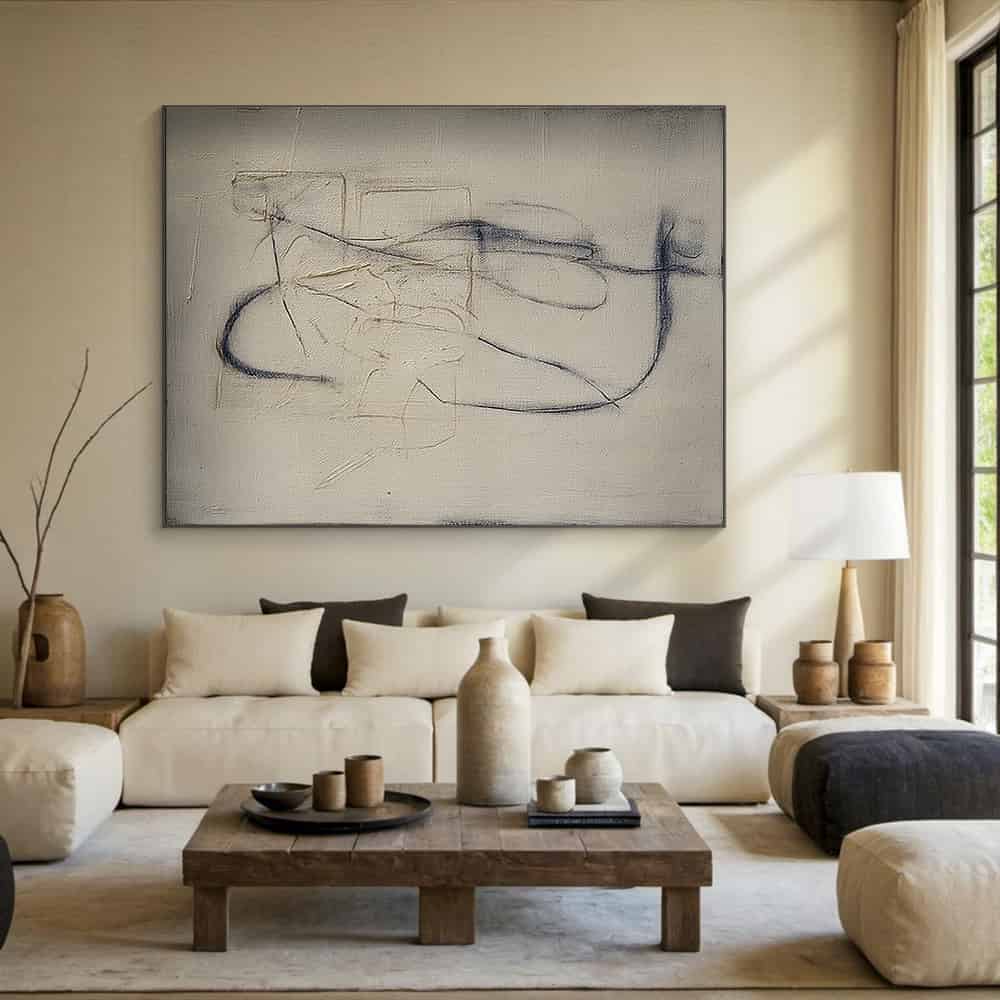 WABI SABI WALL ART "FUGITIVE SCRIPT"