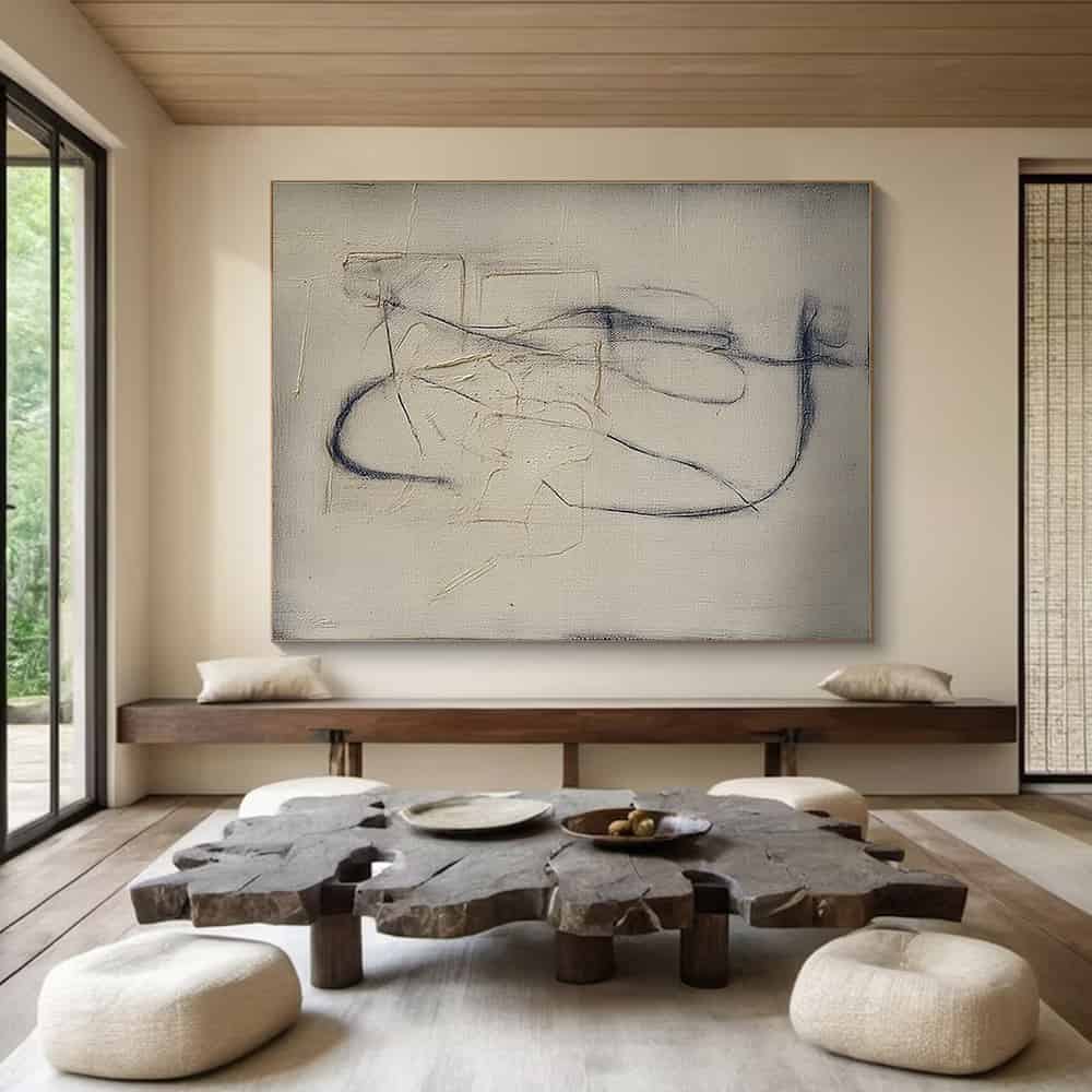 WABI SABI WALL ART "FUGITIVE SCRIPT"